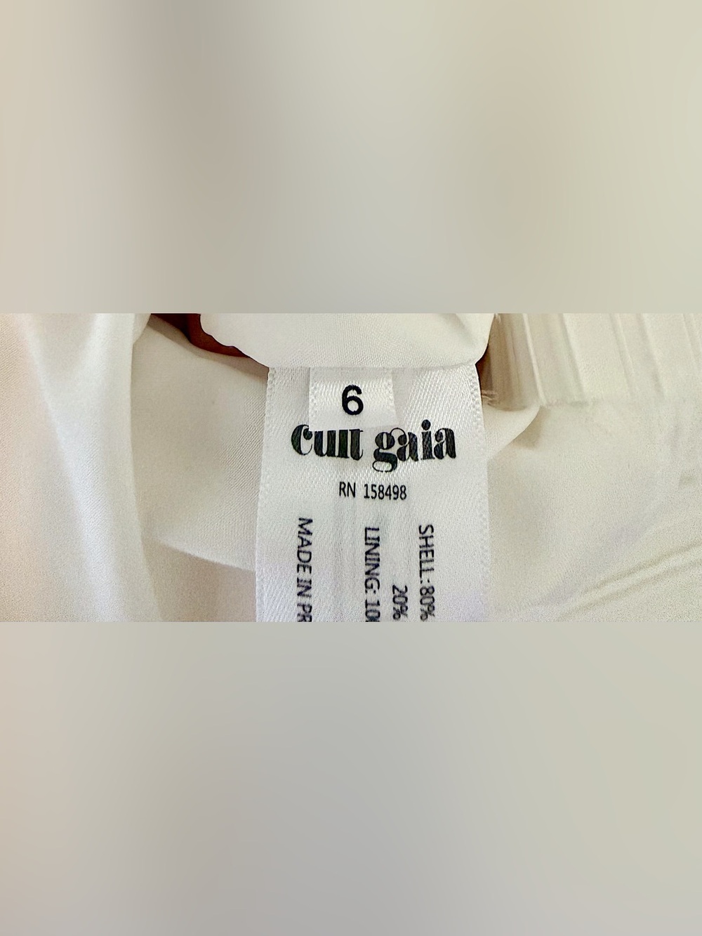 cult gaia Ashika Gown White - Picture 3 of 7
